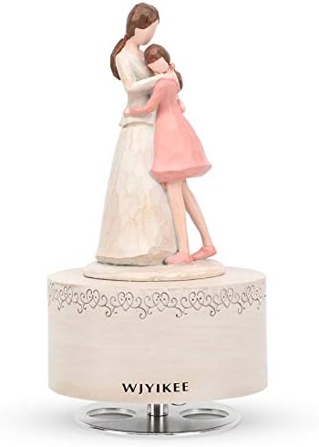WJYIKEE Music Box Mum Gifts,Gifts for Mum from Daughter,Daughter Gift from Mother,Funny Sculpted Musical Figure Gifts,Mother's Day,Birthday Gifts for Mum and Daughter