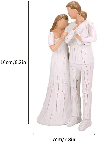 Our Gift, Anniversary Wedding Gift Sculpted Hand-Painted Figure, New Parents' First Baby Gift Angel Gift for Mother's Day/Father's Day, Mom's Gift from Daughter, Son - The Angel added to our Family - Image 5