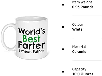 Worlds best farter ~ mean father ~ Fathers Day Gift ~ Dad Mug ~ Dad Birthday ~ Dad Coffee ~ Gift for Dad ~ first fathers day by the T bird - Image 2