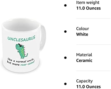 VIROSA Unclesauras Mug, Like a Normal Uncle But More Roar-Some, Ideal for Uncle, Birthday, Christmas, Thanksgiving, Fathers Day Gift, Funny Unicorn Gift Coffee Mug for Any Occasion - Image 7