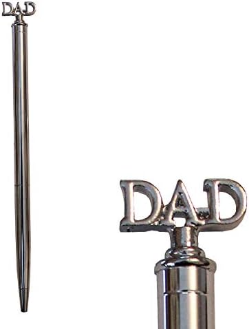 Silver Barrel Pen with Dad Word Top Ideal Father's Day Gift