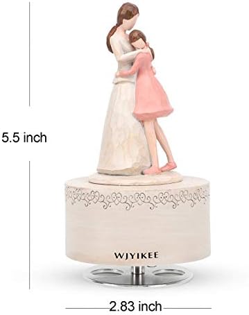 WJYIKEE Music Box Mum Gifts,Gifts for Mum from Daughter,Daughter Gift from Mother,Funny Sculpted Musical Figure Gifts,Mother's Day,Birthday Gifts for Mum and Daughter - Image 2