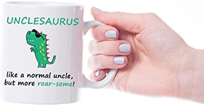 VIROSA Unclesauras Mug, Like a Normal Uncle But More Roar-Some, Ideal for Uncle, Birthday, Christmas, Thanksgiving, Fathers Day Gift, Funny Unicorn Gift Coffee Mug for Any Occasion - Image 3
