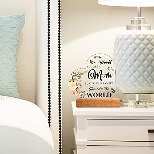 Mothers Day Gifts for Mum, Mother Plaque with Stand Gifts - Best Mum Gifts from Daughter Son, Mum Birthday Gifts, Mum to Be Gifts, New Mum Gifts, Ideal Mothering Day Presents for Mum Stepmum Grandma - Image 4