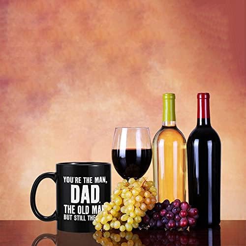 Gifts for Dad Father Day Gifts for Father,Funny Novelty Black Ceramic Coffee Mug Tea Cup-You're The Man, Dad:Birthday Gifts for Dad,Christmas Gifts for Dad from Son, Daughter, Kids - Image 6