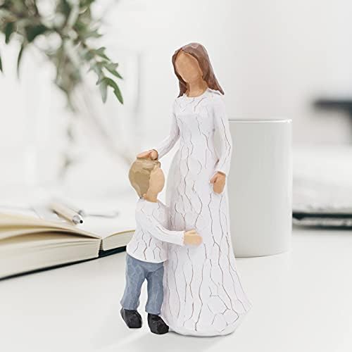 ACTLATI Mother and Son Figurines Mother and Son Sculptures You Will Always Have Me Hand-Painted Figure Statue, Gift for Mom From Son A Gift to Celebrate Mother's Day, Mother's Birthday - Image 5