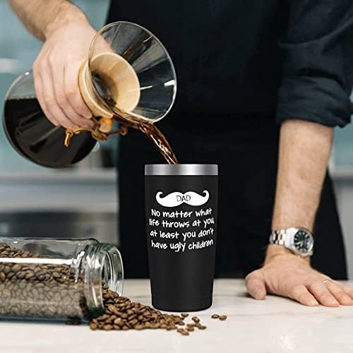 FAMINESS Gifts for Dad from Daughter Son Kids Fathers Day Gift Birthday Gifts 20Oz Tumbler for Dad Husband Men Best Dad Present Idea for Father Bonus Dad from Daughter Son Wife - Image 4