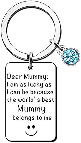 JETTOP Best Mummy Gifts- Mothers Day Gifts Keyring Mum Birthday Gifts from Son Daughter Mum Christmas Present (Best Mum Belongs to me)