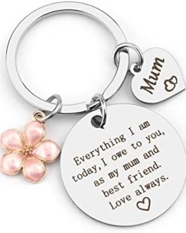 Mum Keyring Mum Gifts Mothers Day Gifts for Mum from Daughter Mothers Day Keyring Mother Daughter Gift Mum Presents Mum Birthday Christmas Thanksgiving Gifts Mothers and Daughters Never Truly Part