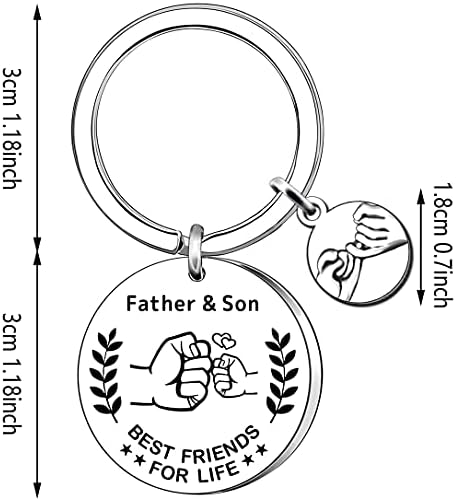 AMZQ Dad Gifts from Son Dad Birthday Gifts Keyring Christmas Father's Day Gifts - Image 2