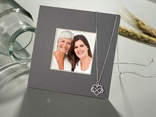 RareLove Gifts for Mum,925 Sterling Silver Tiny Infinity Heart Necklaces for Mother & Daughter,Mom Necklace Jewellery from Daughter,Mom Gifts for Mothers Day,Best Birthday Gift Ideas - Image 4