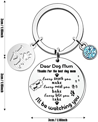 Dog Mum Gifts Cards for Women, Mother's Day Gifts from The Dog, Dog Mum Keyring Cards Present for Dog Lover Dog Owner Mum Mothers Day Birthday Christmas Gift with Gift Box - Image 4