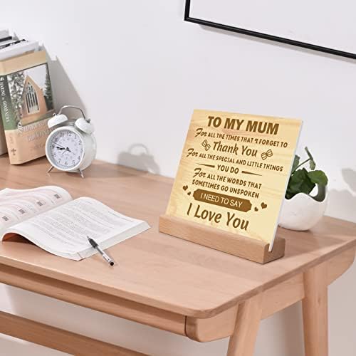 KAAYEE Mothers Day for Mum Gifts, Acrylic Plaque Ornaments Birthday Gifts for Mum, Presents for Mum on Her Birthday from Daughter Son, Mothers Day Christmas Xmas Gifts for Mummy (To Mum 2) - Image 7