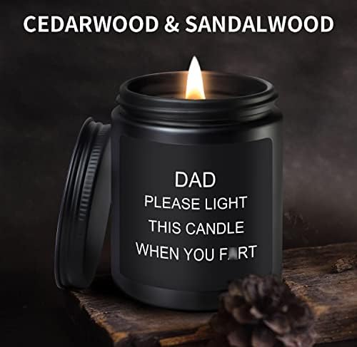 Dad Gifts from Daughter, Son - Fathers Day Birthday Gifts for Dad, Sandalwood Scented Candle Gifts for Dad Step Dad Father in Law Him Bonus Dad Daddy Men - Image 4