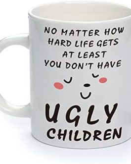 JOVMUND Mothers Day Gifts for Mum Dad from Daughter Son, Personalised Mug Birthday Gift for Daddy Mummy, Funny Mum Gifts Christmas Mother Father Day Gifts Ceramic Coffee Cup from Kids