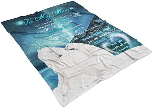 Welsky Gifts for Mum - To My Mum Engraved Fleece Blanket-Mum Birthday Gifts Christmas Mothers Day Presents for Mum/Mummy from Daughter Son - Image 5