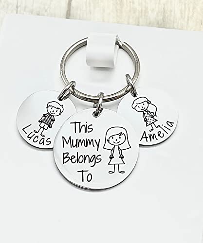 Personalised Mummy Keyring, Gift for Mum Mother's Day - Image 3
