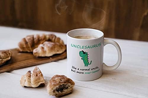 VIROSA Unclesauras Mug, Like a Normal Uncle But More Roar-Some, Ideal for Uncle, Birthday, Christmas, Thanksgiving, Fathers Day Gift, Funny Unicorn Gift Coffee Mug for Any Occasion - Image 4