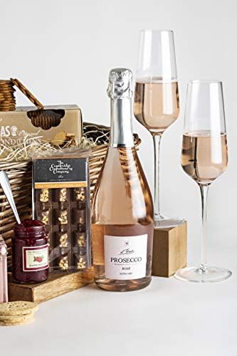 Celebration Prosecco Gift Set - Exclusive Mothers Day Hamper for Women with Elegant Biscuits, Premium English Tea, French Macarons & More | Indulgent Prosecco Hamper for Couples By Clearwater Gift - Image 4