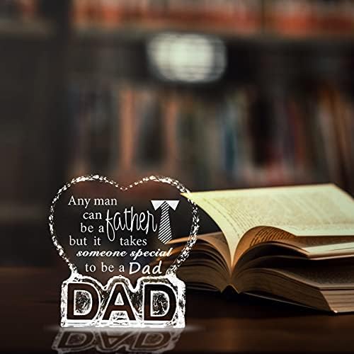 Crystal Birthday Gift for Dad,Presents for Daddy Father's Day Gifts from Daughter, Paperweight with DAD Letters - Image 6