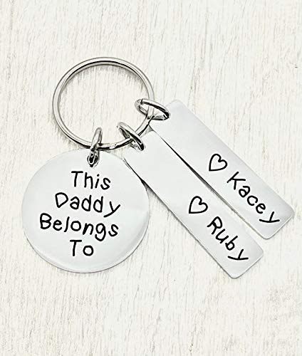 Gift for Daddy Personalised Fathers Day Keyring - Image 3
