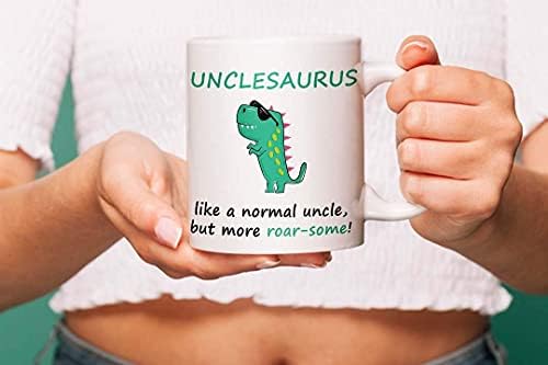 VIROSA Unclesauras Mug, Like a Normal Uncle But More Roar-Some, Ideal for Uncle, Birthday, Christmas, Thanksgiving, Fathers Day Gift, Funny Unicorn Gift Coffee Mug for Any Occasion - Image 5