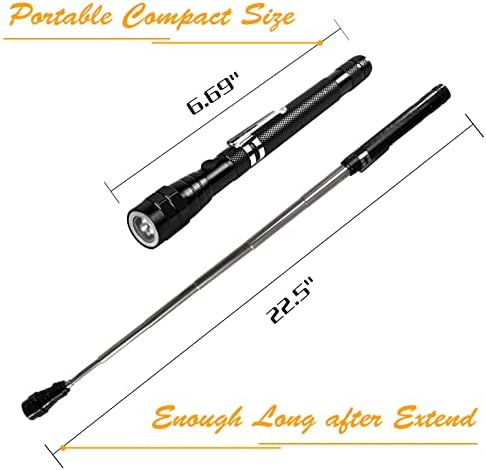 Gifts for Men Him Dad, Telescopic Magnetic Pickup Tool with LED Gadgets Valentines Gifts for Him Stocking Fillers for Men from Daughter Son Wife,Gadgets Men's Gifts for Him Valentines Christmas - Image 2
