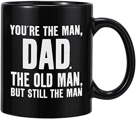 Gifts for Dad Father Day Gifts for Father,Funny Novelty Black Ceramic Coffee Mug Tea Cup-You're The Man, Dad:Birthday Gifts for Dad,Christmas Gifts for Dad from Son, Daughter, Kids - Image 7