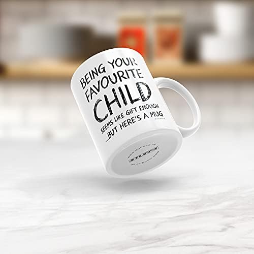 Best Mum & Dad Gifts - Being Your Favourite Child Mug - Funny Gag Gift for Christmas, Birthday, Valentines, Mothers Day Father's Day from Daughter Son Kids, Dishwasher Safe Coffee Mugs Tea Cup - Image 5