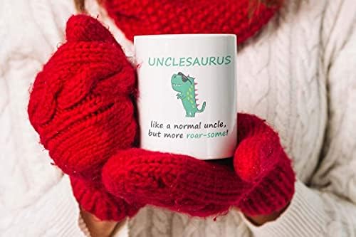 VIROSA Unclesauras Mug, Like a Normal Uncle But More Roar-Some, Ideal for Uncle, Birthday, Christmas, Thanksgiving, Fathers Day Gift, Funny Unicorn Gift Coffee Mug for Any Occasion - Image 6