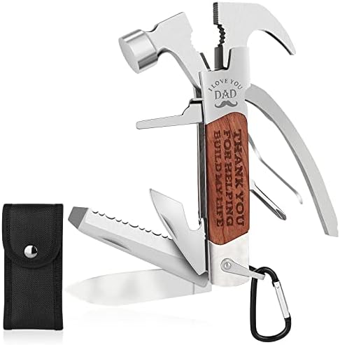 Dad Gifts for Birthday Christmas Fathers Day, Best Daddy Gift Ideas to My dad All in One Hammer Multitool