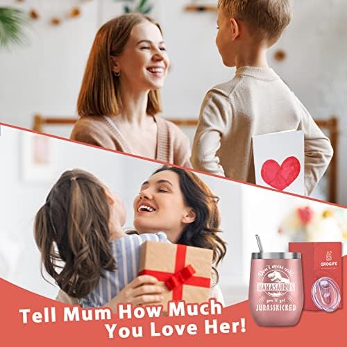 Mum Gifts from Daughter Son Kids - Cute Insulated Mug Mother's Day Presents for Mummy, Birthday Baby Shower Gifts Ideas for Women New Mum Wife, Funny Coffee Wine Tumbler Stainless Steel Cup 350ml - Image 2