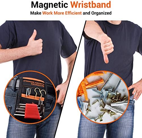 Valentines Gifts for Him Men Dad Magnetic Wristband - Cool Tools Gadgets for Men Personalised Gifts Birthday Presents Wrist Band Accessories Organiser Belt Holder Nails Bolts Screws - Image 3