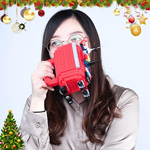 DAYMOO Build-On Brick Mug Set.Funny Mugs Gifts Compatible with Lego,Novelty Easter Birthday Presents Christmas Santa Gifts for Kids Boy Men Dad Him Adult,Red - Image 2