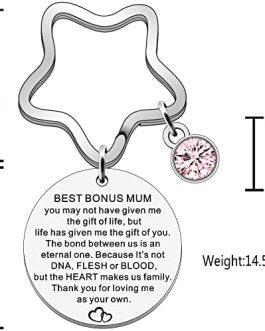 JETTOP Step Mum Gifts from Stepdaughter Stepson Best Bonus Mum Gifts Mothers Day Gifts for Mother in Law Birthday Christmas Presents