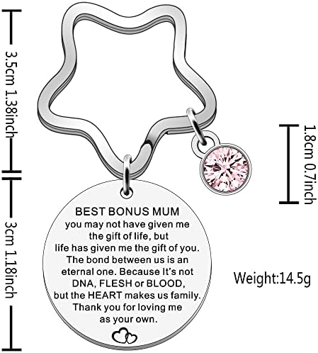 JETTOP Step Mum Gifts from Stepdaughter Stepson Best Bonus Mum Gifts Mothers Day Gifts for Mother in Law Birthday Christmas Presents - Image 2