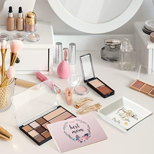 Ceramic Jewellery Dish with Greeting Card, Mothers Day Card Remember I Love You Mom Gifts from Daughter Son Trinket Plate Ring Holders Jewelry Tray Decor for Mother's Day Christmas Mom Birthday Gifts - Image 5