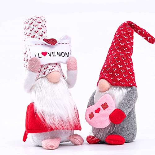 VORAE Mothers Day Gonk Ornament, Plush Valentines Gonk Handmade Gnome Dolls Mini Faceless Tomte Dwarf Elf Decoration for Mother's & Valentine's Day Gift (C) - Image 4