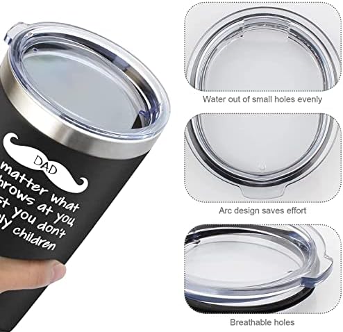 FAMINESS Gifts for Dad from Daughter Son Kids Fathers Day Gift Birthday Gifts 20Oz Tumbler for Dad Husband Men Best Dad Present Idea for Father Bonus Dad from Daughter Son Wife - Image 7