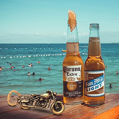 Unique Motorcycle Beer Gifts for Men Vintage Motorcycle Bottle Opener, Fathers Day Gift Birthday Christmas Gift for Him Dad Husband Grandpa Boyfriend - Image 2