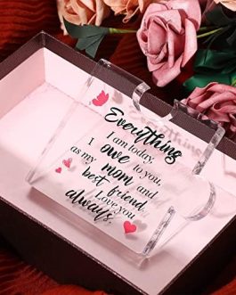 Mum Birthday Gifts for Mum from Daughter Son Acrylic Block Puzzle Thank You Gifts Mum Plaques Engraved Plaque Gift with Beautiful Phrases for Mum Stepmom Mother in Law Grandma
