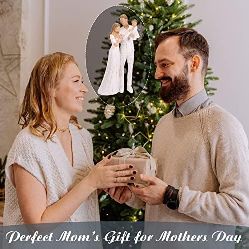 Our Gift, Anniversary Wedding Gift Sculpted Hand-Painted Figure, New Parents' First Baby Gift Angel Gift for Mother's Day/Father's Day, Mom's Gift from Daughter, Son - The Angel added to our Family - Image 6
