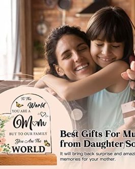 Mothers Day Gifts for Mum, Mother Plaque with Stand Gifts – Best Mum Gifts from Daughter Son, Mum Birthday Gifts, Mum to Be Gifts, New Mum Gifts, Ideal Mothering Day Presents for Mum Stepmum Grandma