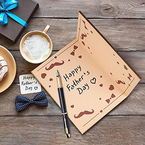 Giiffu Wooden Fathers Day Card -Best Dad Ever, Best Dad Greeting Card for Father's Day, Best Gifts for Father,Husband,Grandpa, Birthday Card for Dad - Image 2