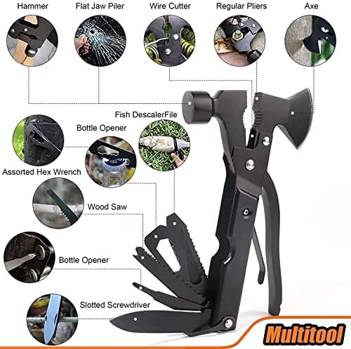 vivianus Gifts for Dad, Unique Gift Ideas for Men Father Him, Hammer Multitool Birthday Gifts for Dad, Christmas Fathers Day Cool Gadgets Stocking Stuffers for Men - Image 3