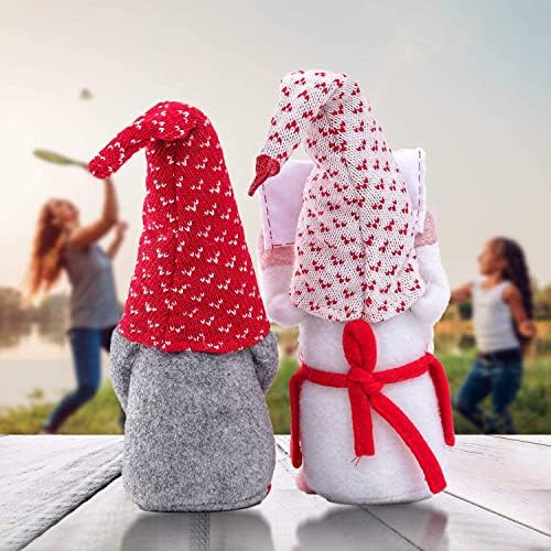 VORAE Mothers Day Gonk Ornament, Plush Valentines Gonk Handmade Gnome Dolls Mini Faceless Tomte Dwarf Elf Decoration for Mother's & Valentine's Day Gift (C) - Image 6