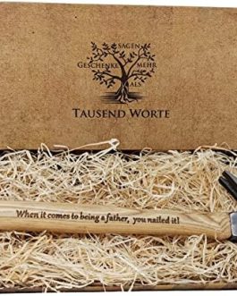 Really Special Present for Dads- Engraved Hammer:”Thank You for Helping me Build My Life.” and”When it Comes to Being a Father, You Nailed it!”