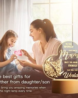 Mothers Day Gifts for Mum from Daughter, Engraved Acrylic Night Light, Mum Birthday Gifts, Special Gifts for Mum, Mum Gifts from Daughter, Birthday Gifts for Mum Step Mum, Mum Presents LED Light