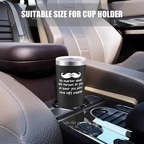 FAMINESS Gifts for Dad from Daughter Son Kids Fathers Day Gift Birthday Gifts 20Oz Tumbler for Dad Husband Men Best Dad Present Idea for Father Bonus Dad from Daughter Son Wife - Image 5