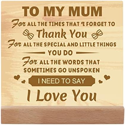 KAAYEE Mothers Day for Mum Gifts, Acrylic Plaque Ornaments Birthday Gifts for Mum, Presents for Mum on Her Birthday from Daughter Son, Mothers Day Christmas Xmas Gifts for Mummy (To Mum 2) - Image 8
